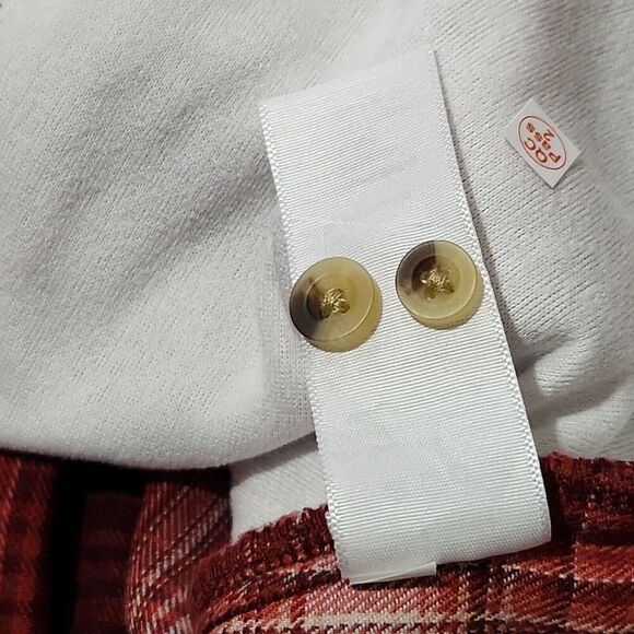 Jachs Flannel Shirt Size XL Rusty Red Plaid Soft Front Button - Picture 14 of 15